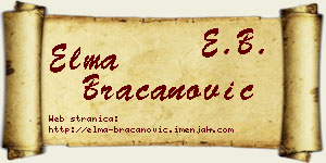 Elma Bracanović vizit kartica